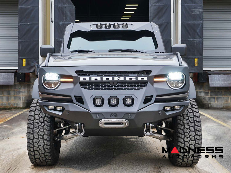 Ford Bronco Front Bumper - Fab Fours - Grumper